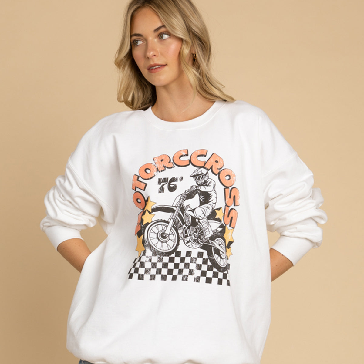 Motocross Rider Graphic Sweatshirt