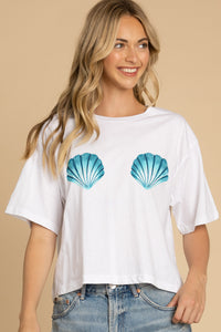 Seashells & Sunshine Cropped Tee